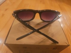 Ray-Ban Sunglasses Black with Clear Lenses and Blue-Violet Filter