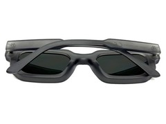 Men Classy Elegant Vintage Retro Hardcore Biker SUNGLASSES Gray Frame Green Lens