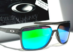 NEW Oakley CASTEL Matte Smoke Grey POLARIZED GALAXY Jade Lens Sunglass 9147
