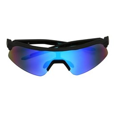 Men’s Shield Sunglasses, Black, 125 mm