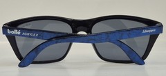 Bolle 527 Acrylex Blue Marble Textured Frame Sunglasses 1980’s-1990’s SCHWEPPES