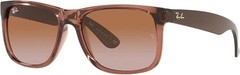 Ray Ban RAY-BAN RB4165 Justin Square Sunglasses 51 MM – LT Brown/Gradient Brown