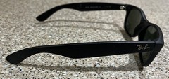 Ray-Ban RB2132 New Wayfarer Black Green G-15 Sunglasses 52-18 Italy