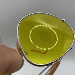 Vintage Unknown Optical Similar to American Optical Yellow Aviators W/Case