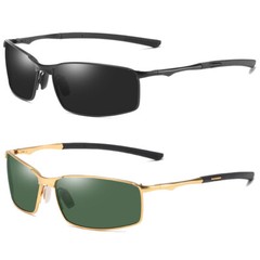Men Rectangular Polarized Sunglasses Light Driving UV400 Outdoor Casual Eyewear