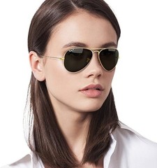 Ray-Ban Aviator Classic Gold /G-15 Green Polarized 58mm Sunglasses RB3025 001/58