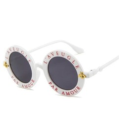 New Fashion Outdoor Vintage Small Bee Ladies Unisex Square Fashion Shade Sunglas