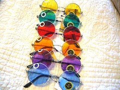 JOHN LENNON Sunglasses LARGER 2″ Classic Hippie 80’s Round Glasses COLORS 711050