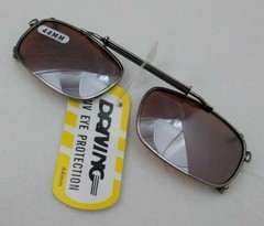 NEW DRIVING UV 09744A Eye Protection Clip on Sunglasses / 44MM