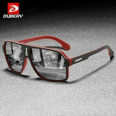 DUBERY Fashion Men Polarized Sunglasses UV400 TAC Mirror Outdoor Sport Goggles