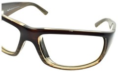 Maui Jim MJ266-01 World Cup Sunglasses Wrap Chocolate Stripe Fade FRAME ONLY