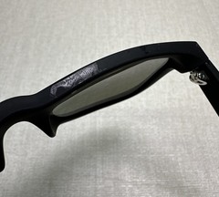 Ray Ban RB4165 Justin 622/55 Black Sunglasses 54-16-145 Dark Blue Lens / READ