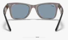Ray-Ban original wayfarer classic 50-22 Custom Blue Lenses Transparent Grey