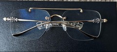 Chrome Hearts Gold “FLUID” Model Rimless Designer Eyeglasses (58-18-147mm)