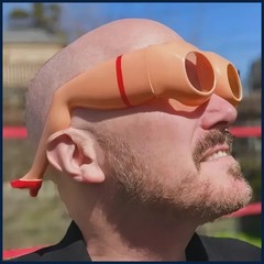 Novelty Leg Hip Sunglasses Fun Orange Silly Glasses for Holiday Party Pranks