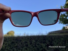 Authentic RAY BAN B&L Cats Sunglasses 56mm Red Nylon France Frame Glass Lenses