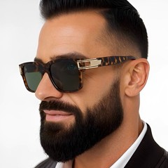 Fashion Men Sunglasses Designer New Style Classic Model Gold Metal Bar Retro NEW