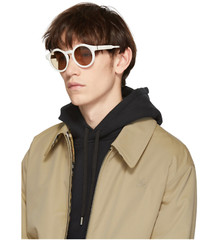 Loewe Eyewear Round Padded Calf-Leather Sunglasses Glasses Sunglasses LW40002I