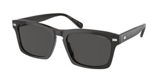 COACH HC8397U 581787 Cr628 Transparent Dark Grey Grey Solid 57mm Mens Sunglasses