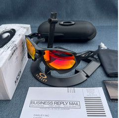 Oakley Sunglasses Plazma OO9019-0359 Black Wrap Frames with Prizm Orange Lens