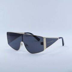 Dolce & Gabbana Sunglasses DG2305 02-87 44mm Gold / Dark Grey Lens