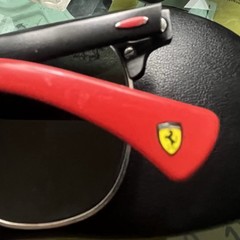Ray-Ban Scuderia Ferrari Collection Sunglasses RB3807M with Hard Case Black Red