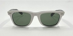 Ray-Ban RB2140 Wayfarer 956 Gloss White G-15 Sunglasses Made in Italy
