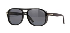 Tom Ford ROSCO FT 1022 Shiny Black/Grey (01A) Sunglasses