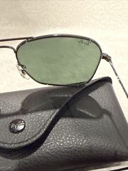Ray-Ban Caravan Polished Gunmetal / G-15 Green 58 mm Sunglasses RB3136 004 58-15