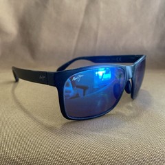Maui Jim Red Sands MJ432-2M Sunglasses Matte Black Neutral Grey 59 17 140 READ