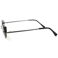 Rimless Classic Vintage Retro Old School Indie Mens Womens Round Oval Sunglasses