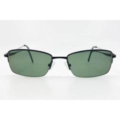 Saki Sunglasses Mens Matte Black Handmade MOD 401 Rectangle 54-18-140