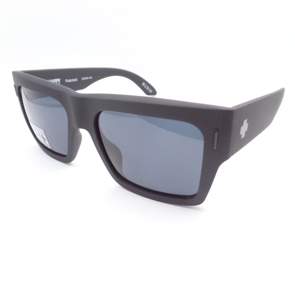 Spy Optics Bowery Happy Gray Polarized Murdered Out Black Sunglasses YS062002