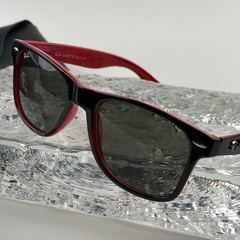 New In Box – Ray-Ban Wayfarer RB2140 Black Red Sunglasses Full Set