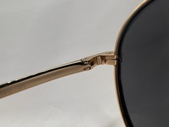 Authentic Versace Avanti Pilot Sunglasses 2217 Gold Frame | Dark Gray Lens