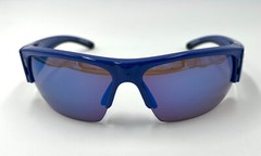 Authentic SPY+ FLYER Royal Blue Happy Bronze Dark Blue Mirror Lens Sunglasses