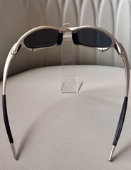 Oakley Juliet 1.0 X sunglasses, silver metal frame and ruby lenses
