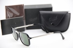 NEW PERSOL 5005-ST 800831 BLACK GOLD AUTHENTIC FRAMES SUNGLASSES 50-21