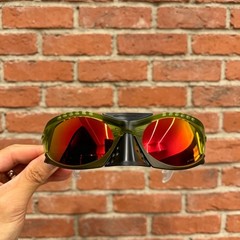 Oakley Plantaris Travis Scott OO9437 Sunglasses Clear Green Frame Ruby Lenses