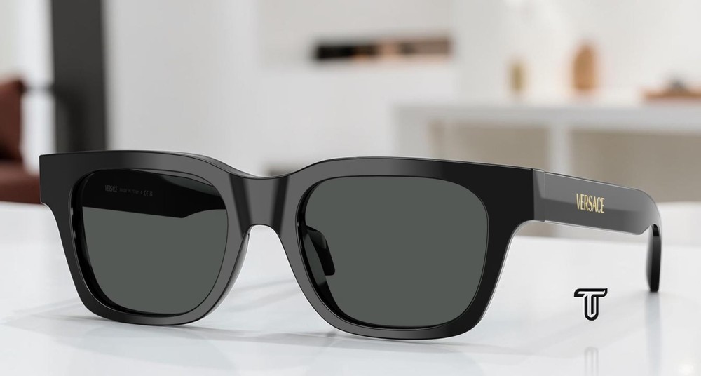 VERSACE VE4486 GB1 87 Black Dark Grey 52 mm Men’s Sunglasses