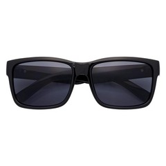 ENZO – Modern Sports Thick Square Sunglasses Matte Black Smoke