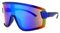 Sport Men Baseball Running Ski Sunglasses Retro Reflective Big Large Single Lens