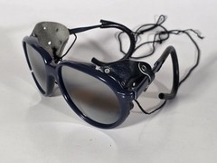 Vintage 80s Bollé Glacier Sunglasses Nylon Frame Japan Blue Ski Glasses