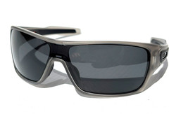 NEW Oakley TURBINE ROTOR Matte Grey POLARIZED Galaxy Black Lens Sunglass 9307