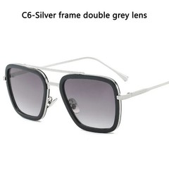 High Quality Iron Man Tony Stark Fishing Sunglasses Square Outdoor Sport Fishin