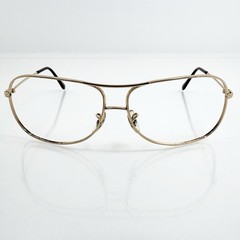 Ray-Ban RB3267 001/71 Gold Metal Aviator Eyeglass Frame Only 64-13 Made In Italy
