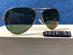 Ray-Ban Aviator Sunglasses RB3026 Large 62-14mm Gold Frame & Green Lenses 140MM