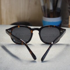 Johnny Depp black polarized Sunglasses Retro Men’s tortoise acetate Glasses