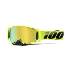 Nuclear Citrus Mirror Gold Lens Sports Goggles For Motocross And Mountain Biking