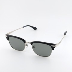 AVIREX Sunglasses Silver Black Polarized Light Green Smoke
